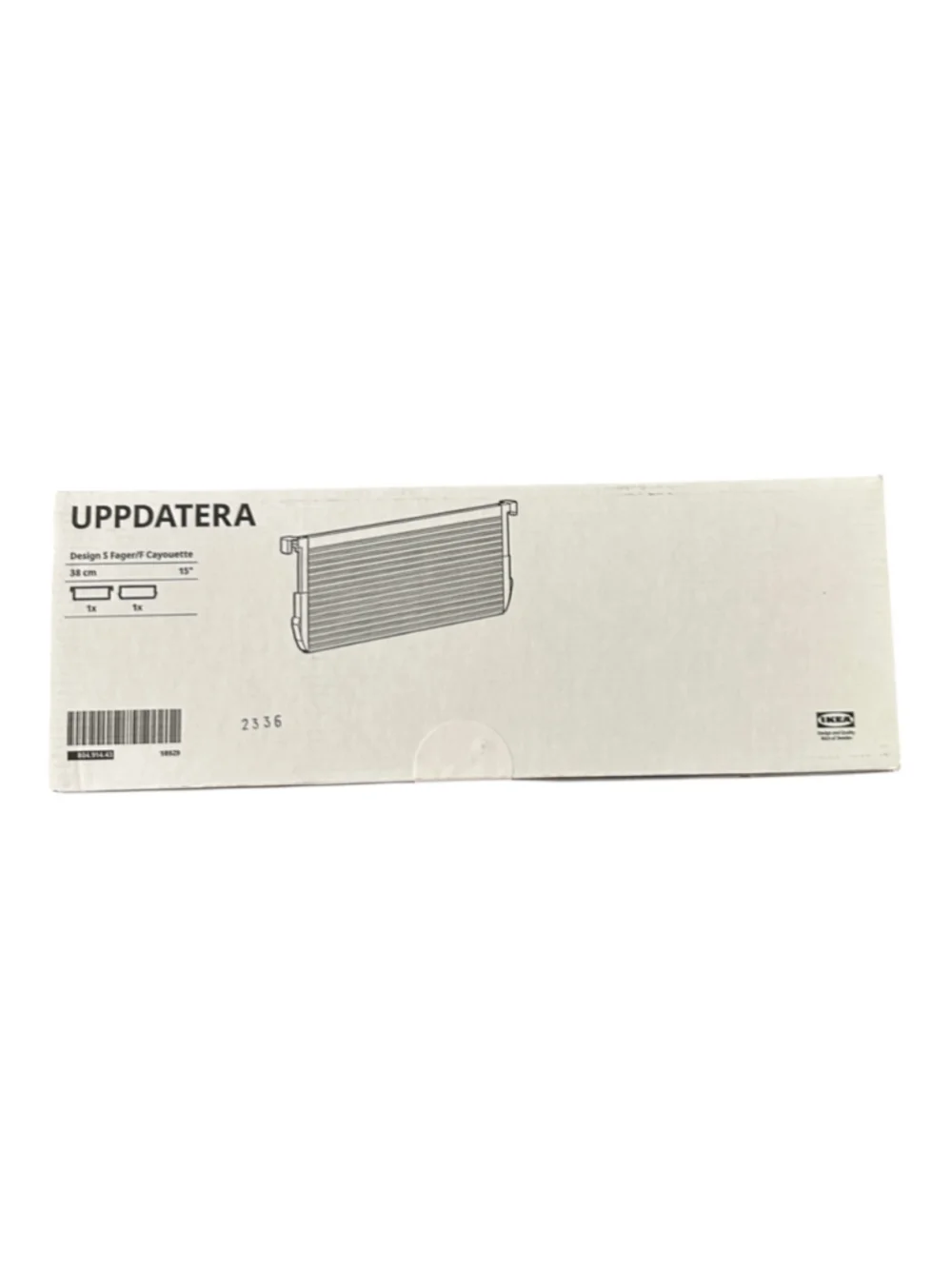 Ikea UPPDATERA Divider for drawer, white, 15 